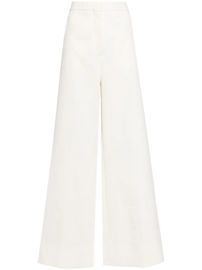 High-Waisted Wide-Leg Trousers