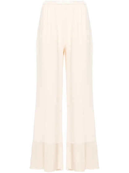 Crepe Straight Trousers