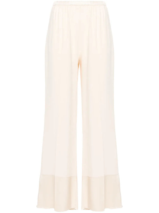 Crepe Straight Trousers