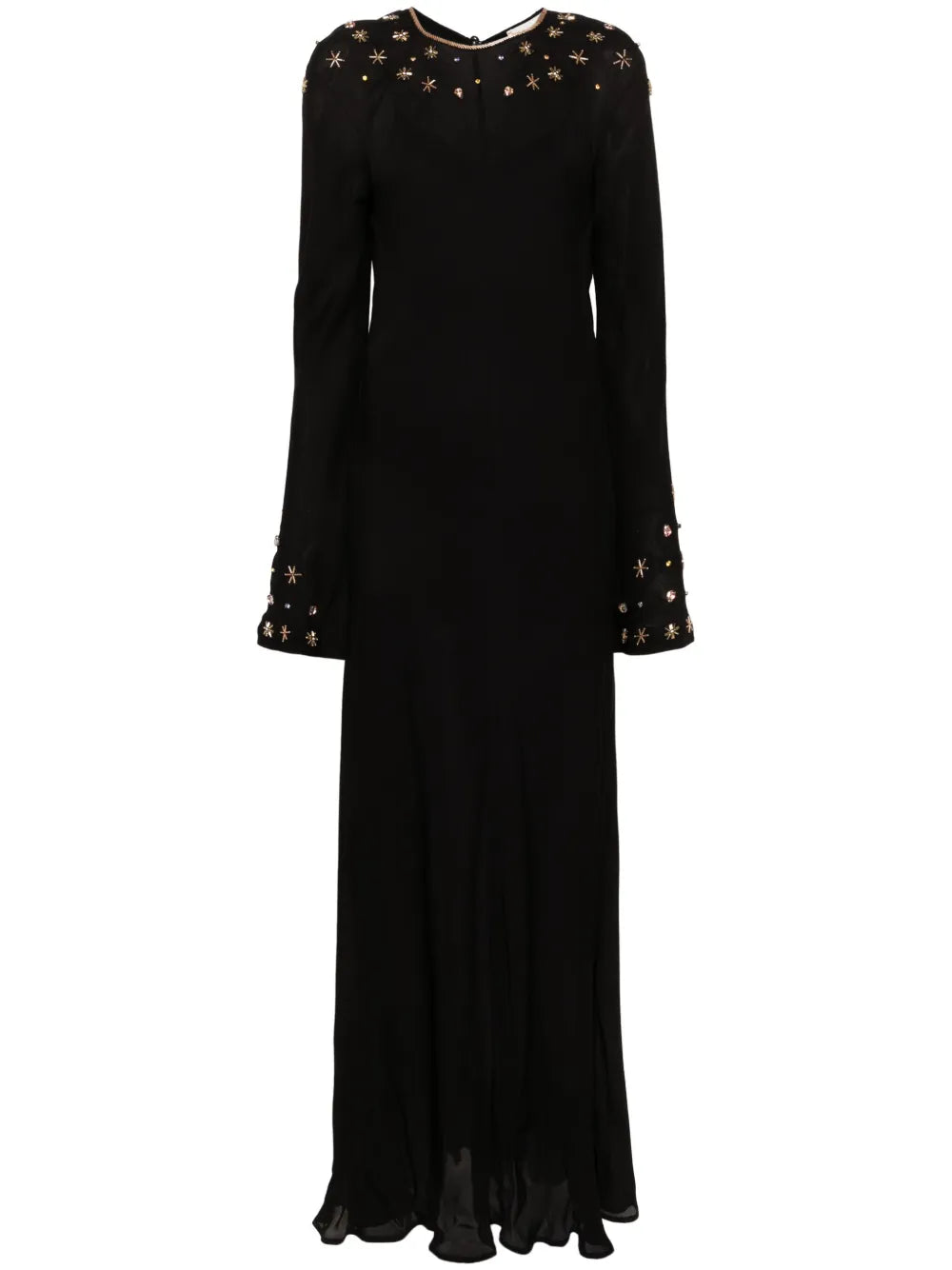 Crystal-Embellished Maxi Dress