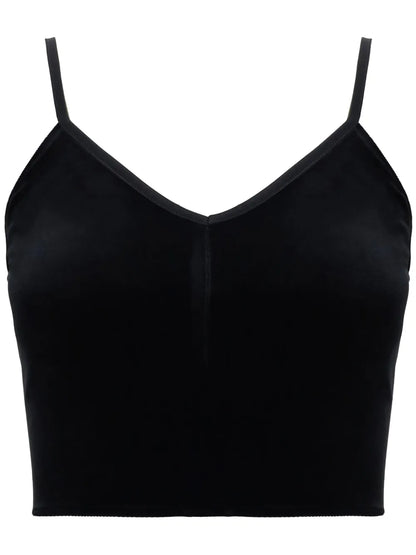 Velvet Cropped Top