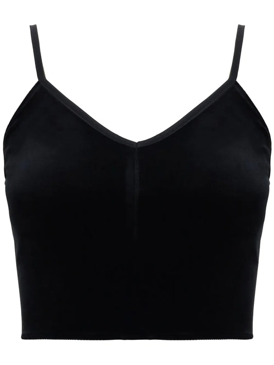 Velvet Cropped Top
