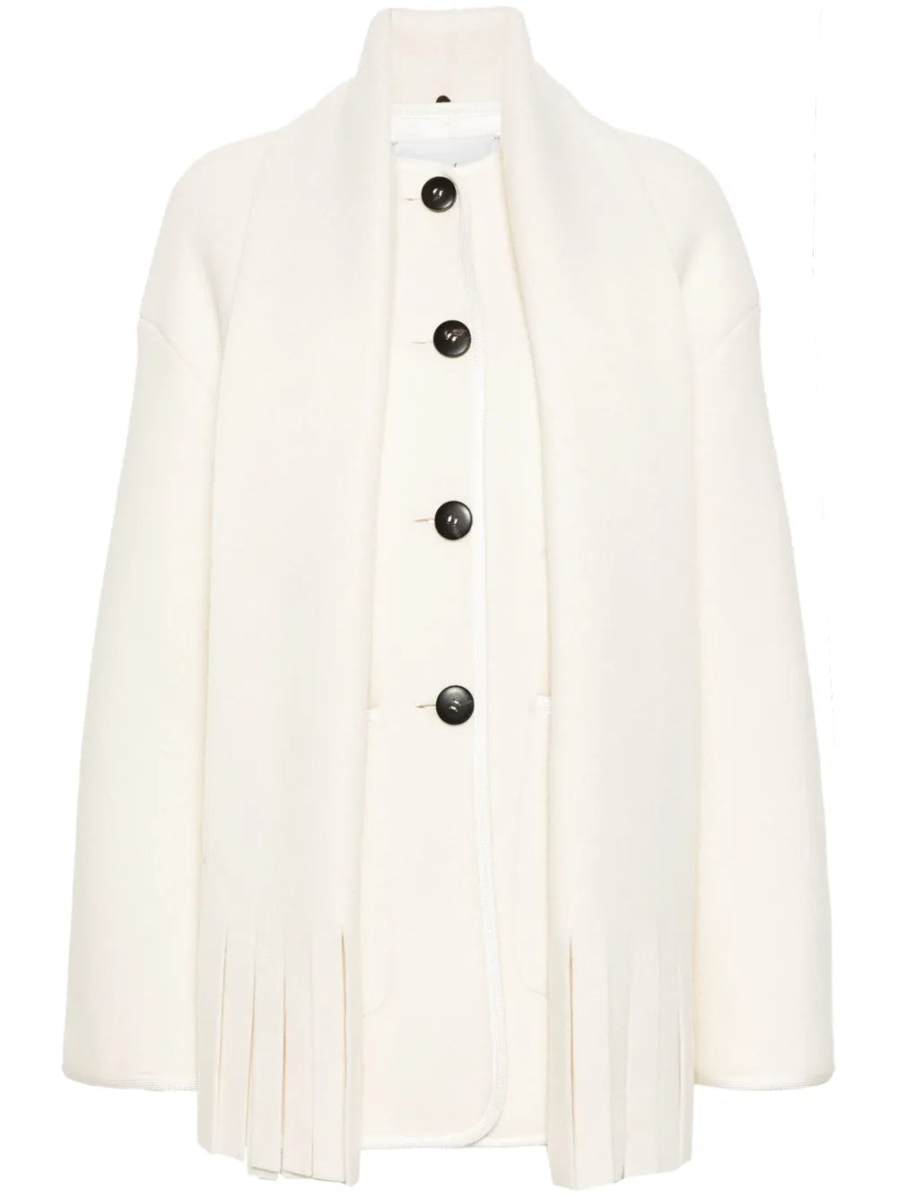 Scarf-Detail Coat