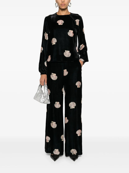 Shell Velvet Top