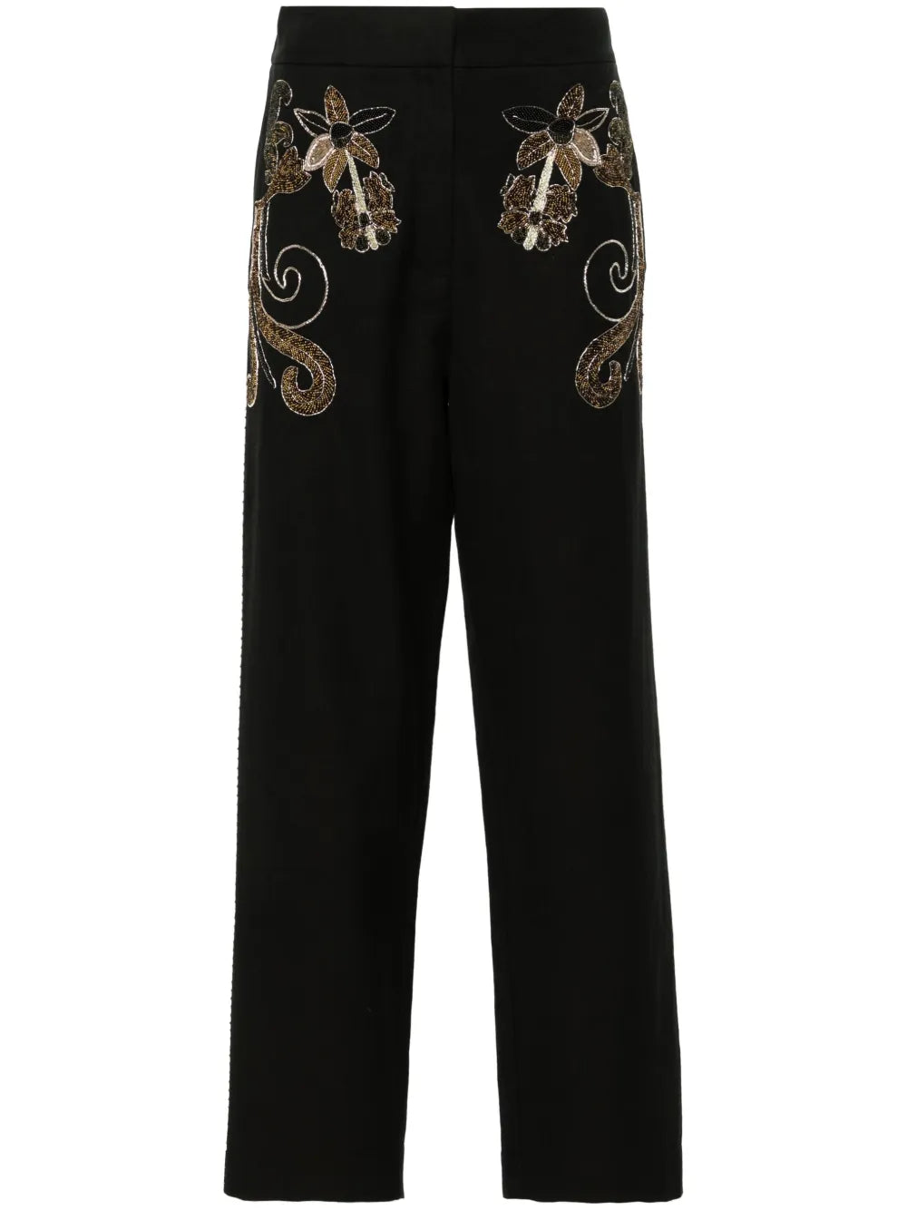Beaded Tapered Trousers