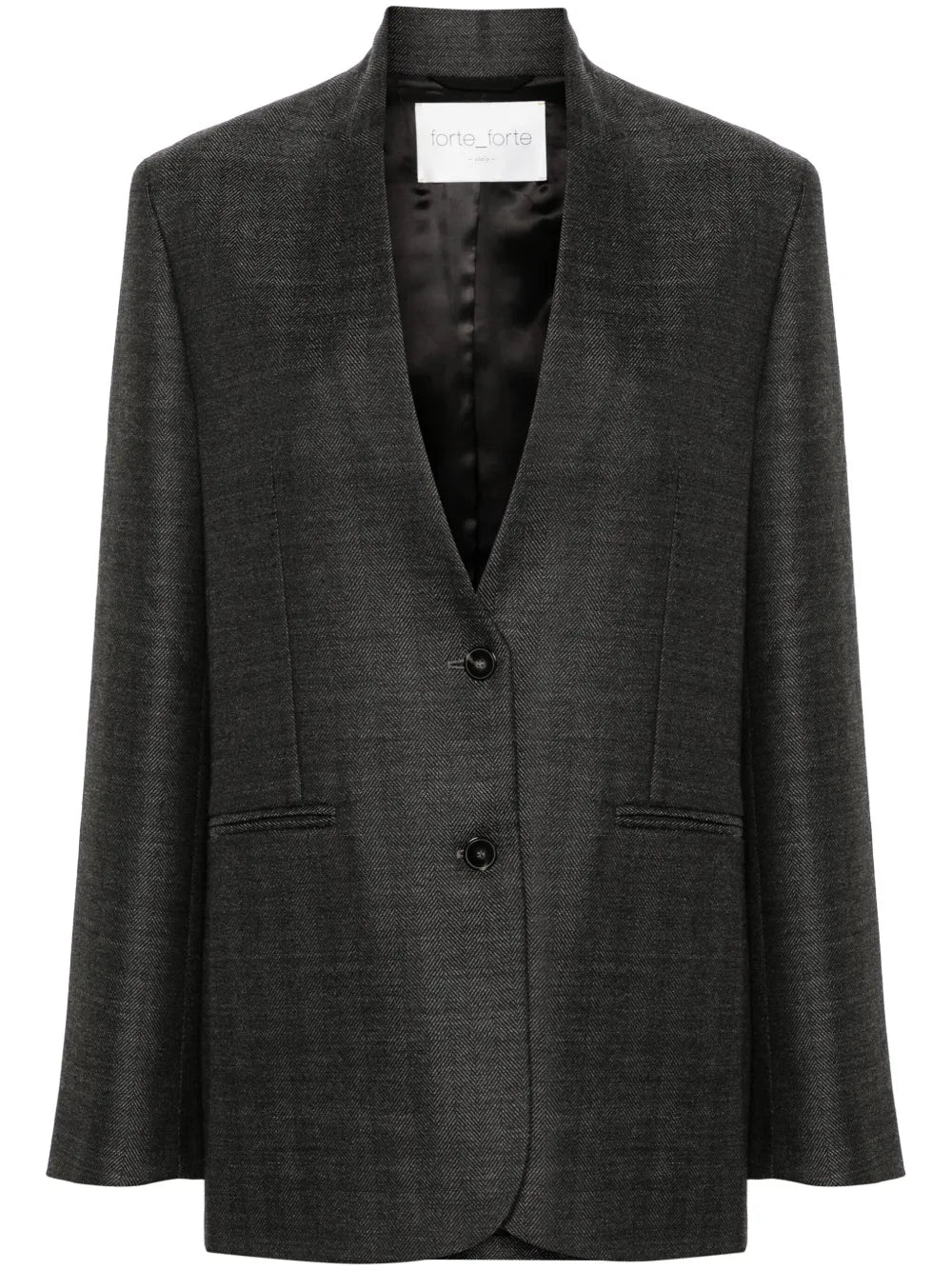 Single-Breasted Wool Blazer