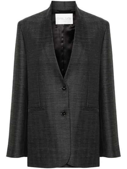 Single-Breasted Wool Blazer