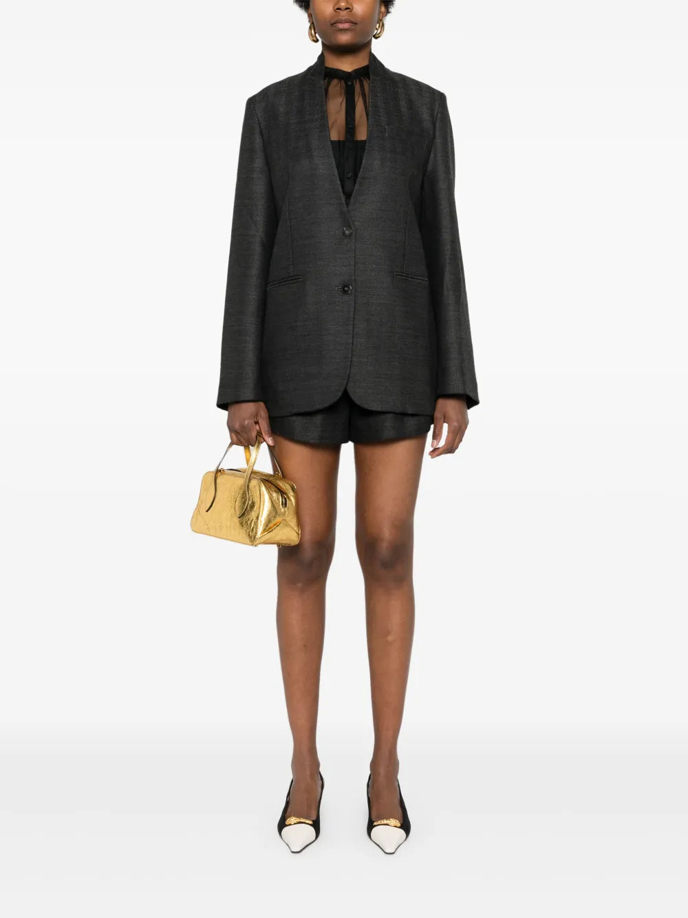 Single-Breasted Wool Blazer