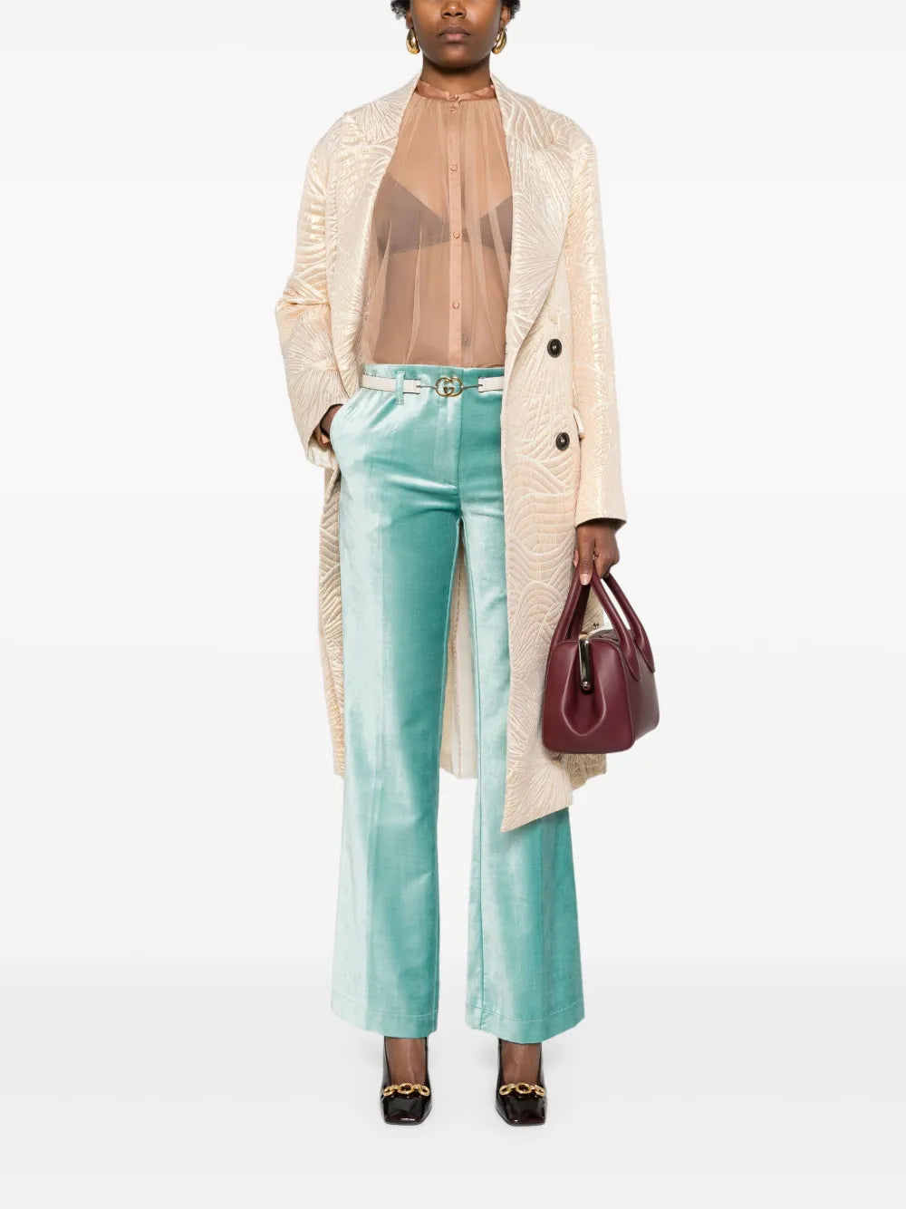 Raw-Cut Mesh Shirt