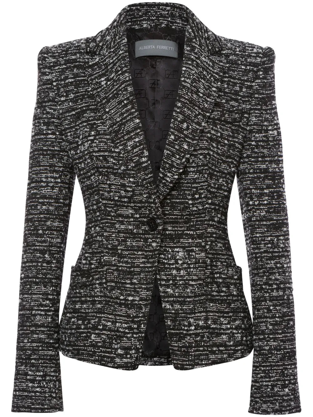 Single-Breasted Tweed Blazer