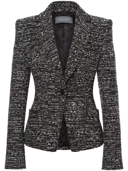 Single-Breasted Tweed Blazer