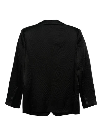 Embroidered Single-Breasted Blazer
