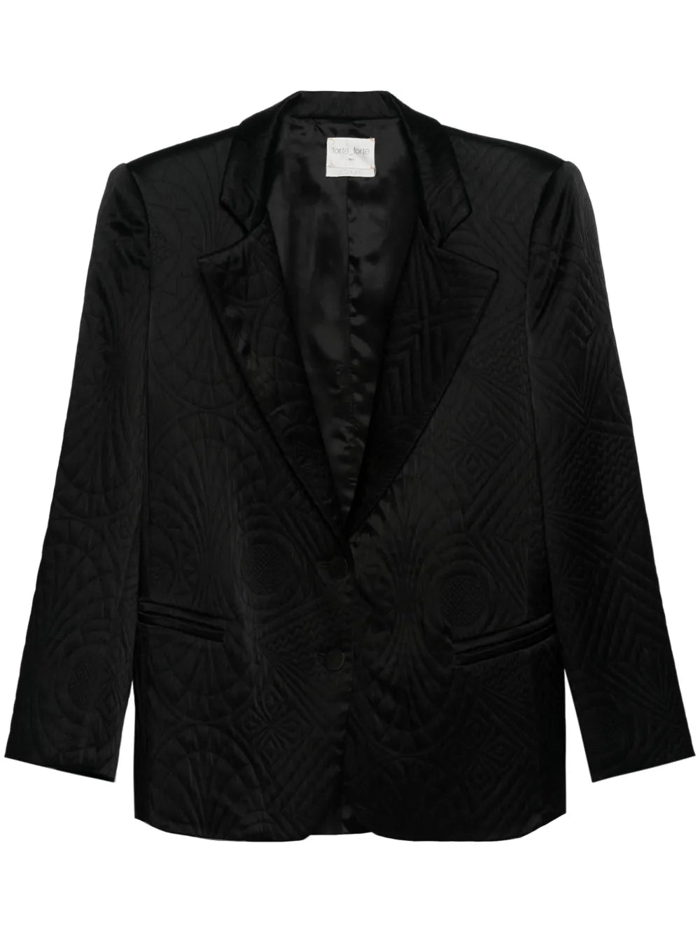 Embroidered Single-Breasted Blazer