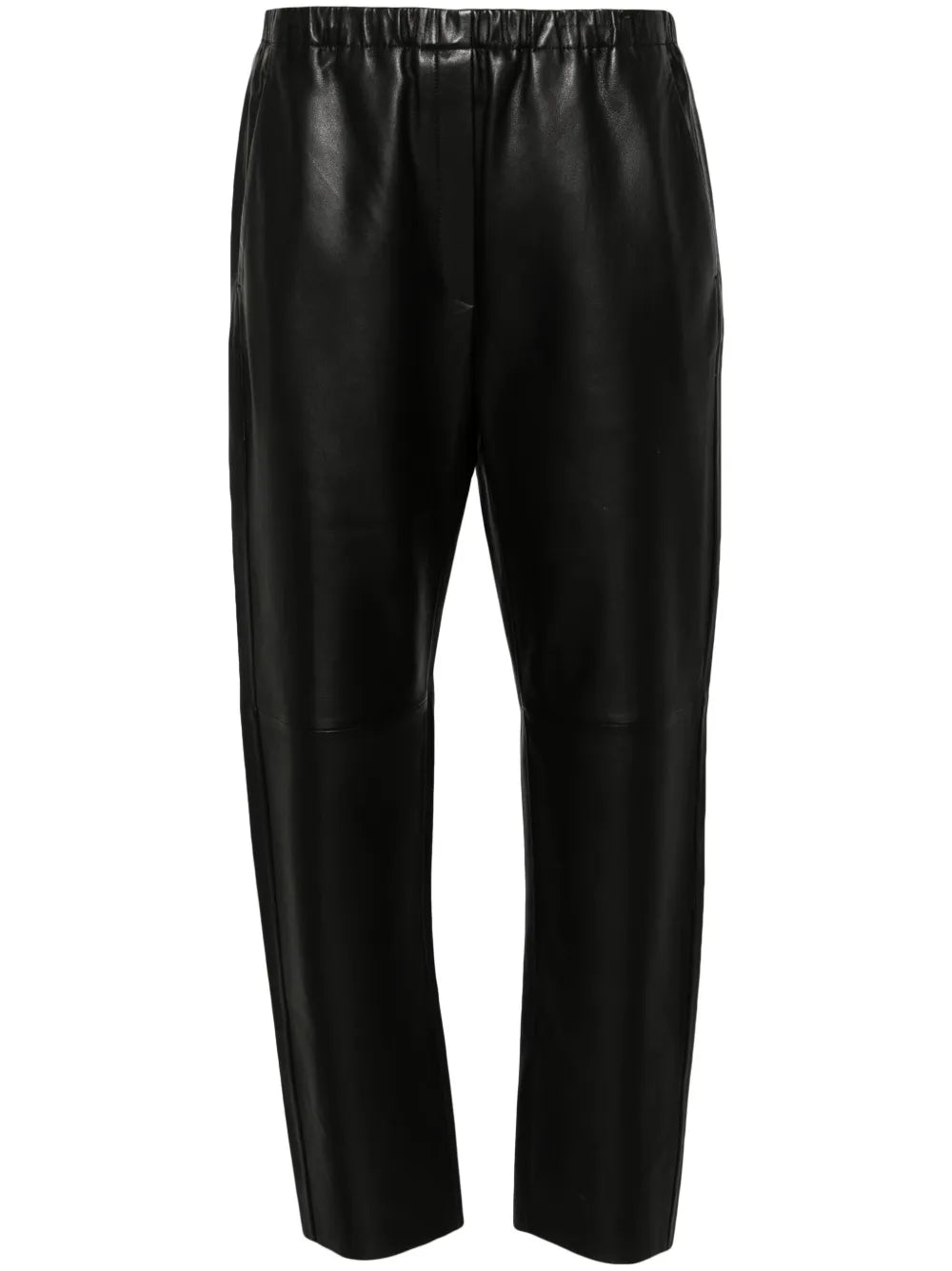 Leather Tapered Trousers