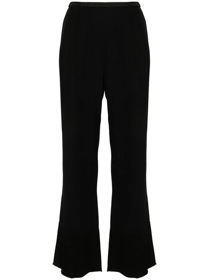 Crepe Straight Trousers