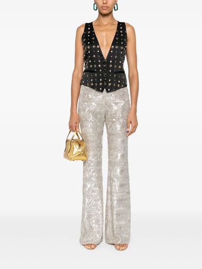 Bead-Embellished Adjustable Vest