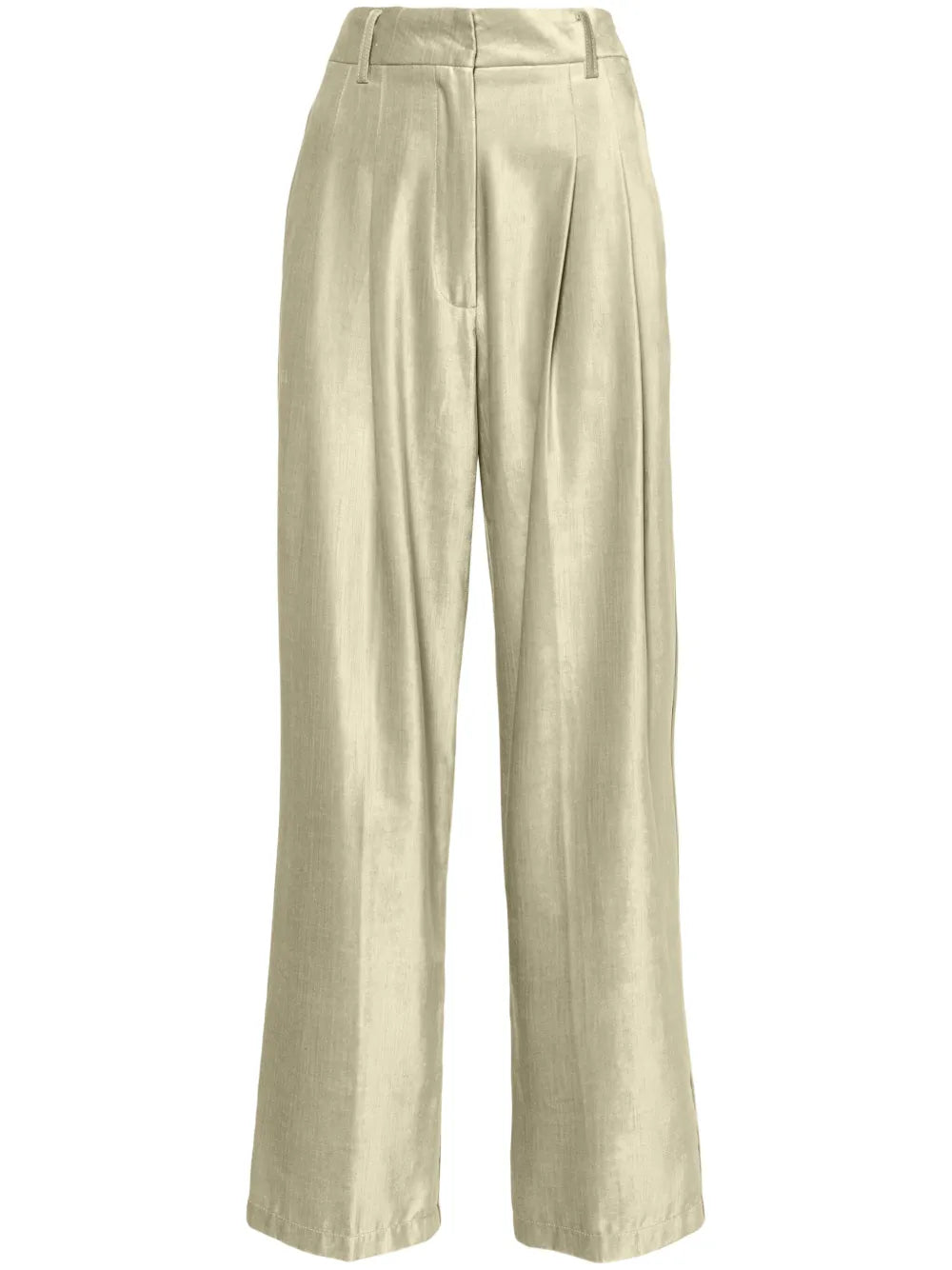 Dart-Detailed Velvet Trousers
