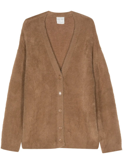Brushed Buttoned Cardigan