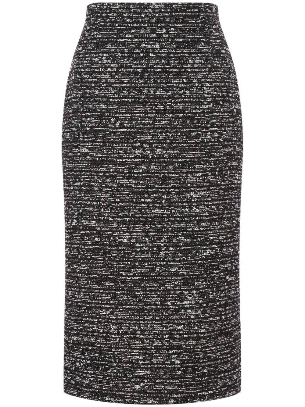 High-Waist Tweed Pencil Skirt