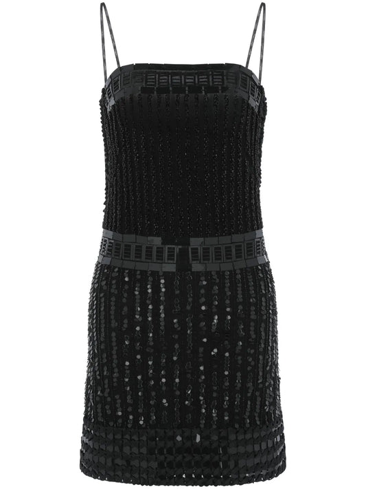 Sequin-Embellished Mini Dress