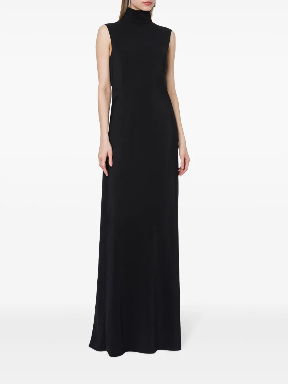 High Neck Open-Back Dress