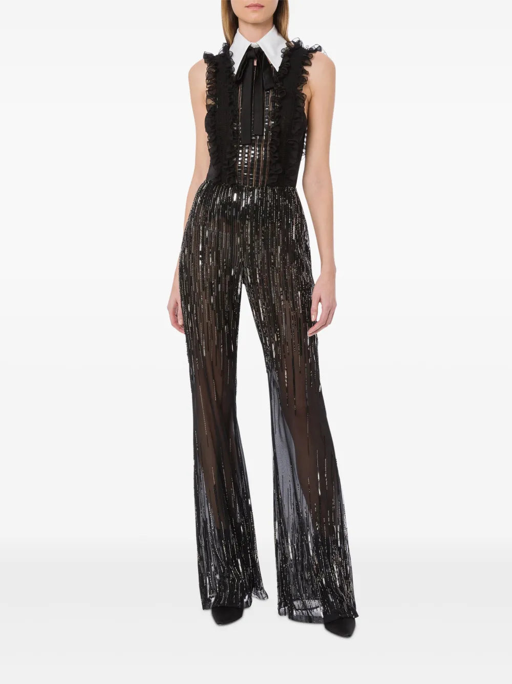 Sequin-Embellished Trousers