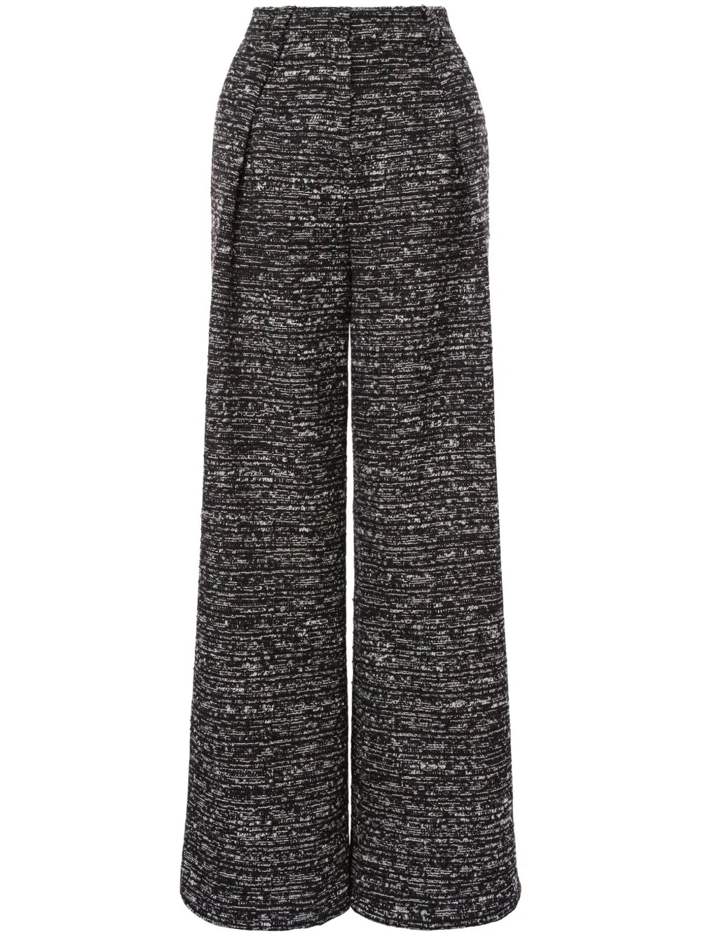 Wide-Leg Tweed Trousers