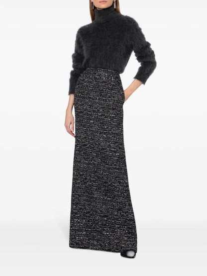 Tweed High-Waist Skirt