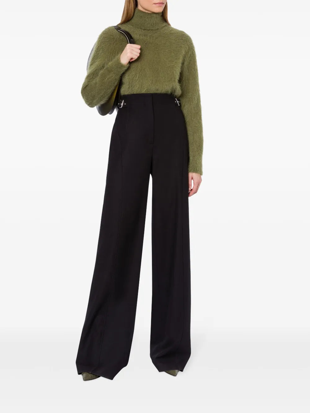 Side-Tab Palazzo Pants