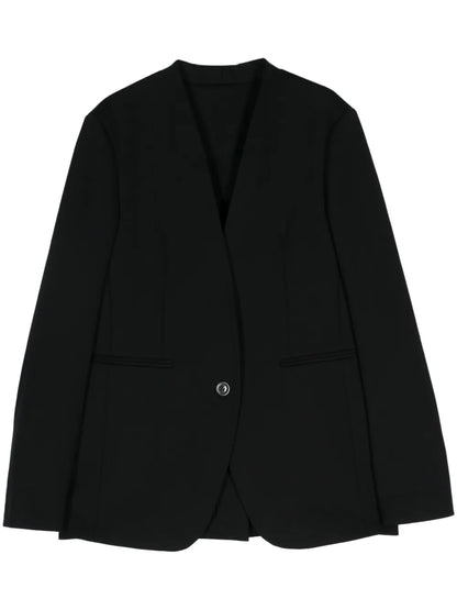 Single-Breasted Scuba Blazer