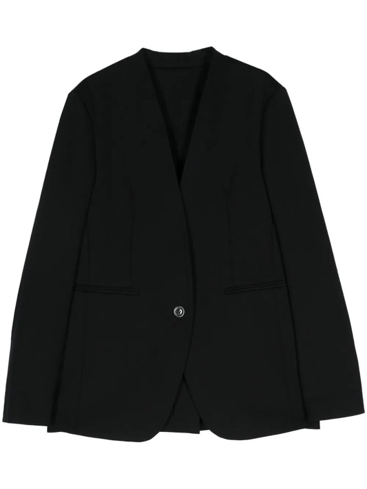 Single-Breasted Scuba Blazer