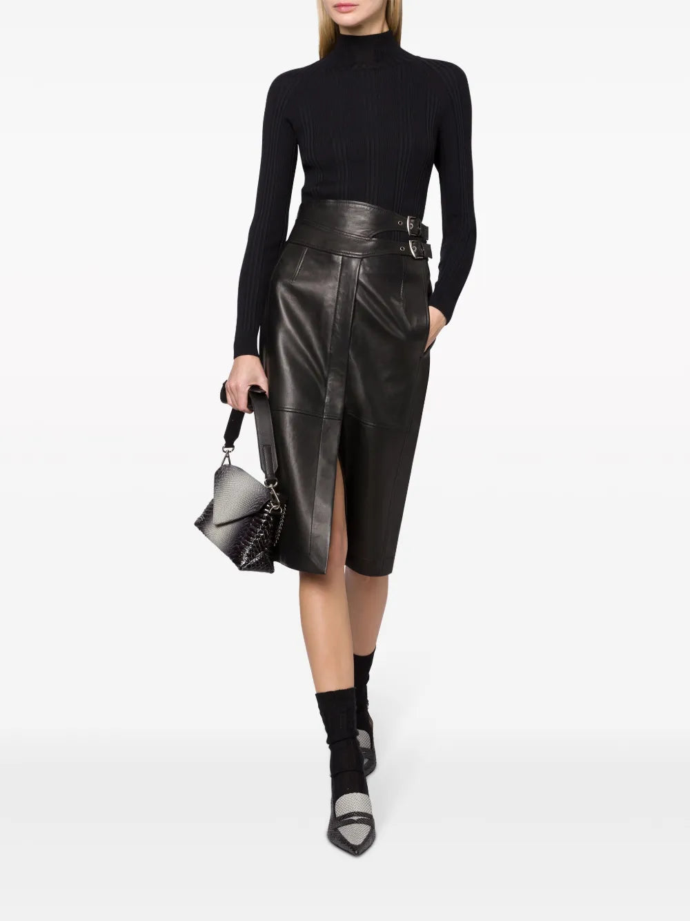 Leather Pencil Skirt