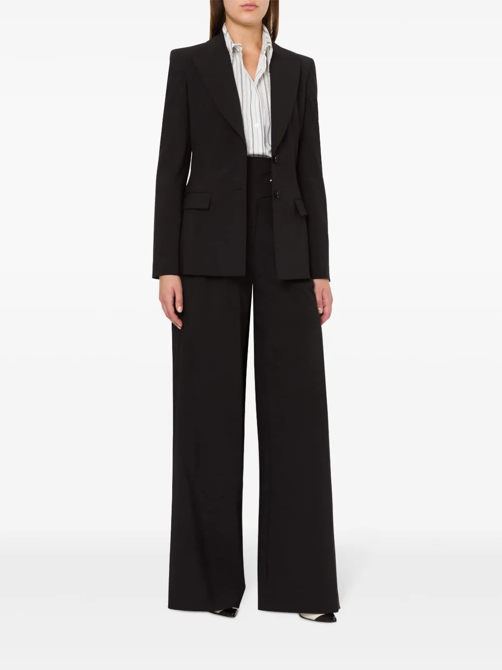 Peak Lapels Single-Breasted Blazer