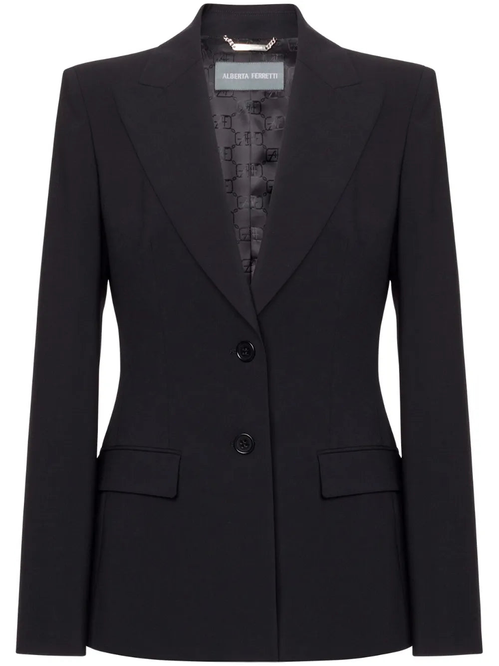 Peak Lapels Single-Breasted Blazer