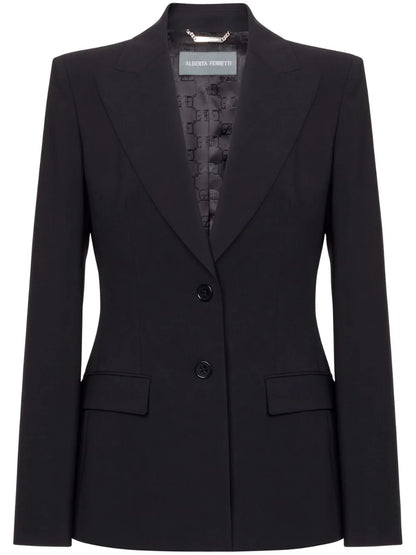 Peak Lapels Single-Breasted Blazer
