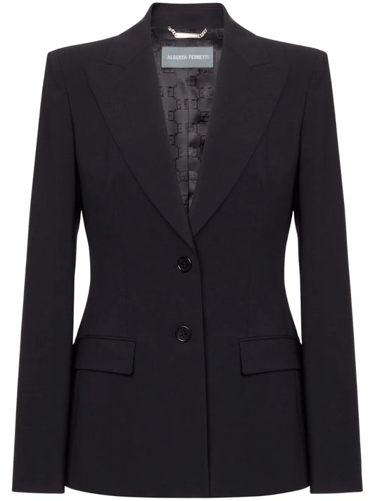 Peak Lapels Single-Breasted Blazer
