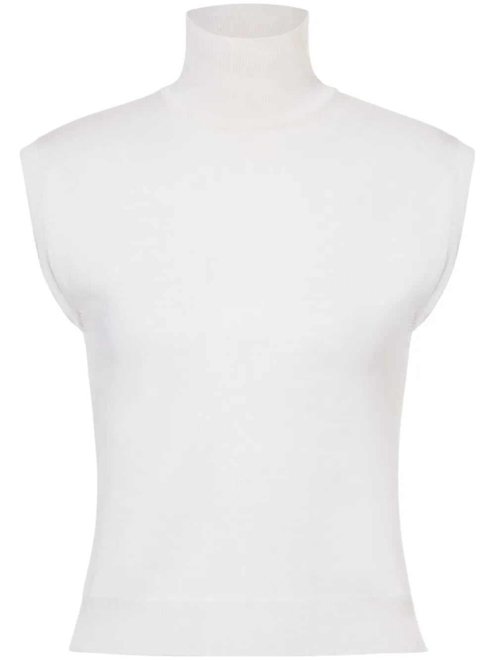 Fine-Knit Turtleneck Top