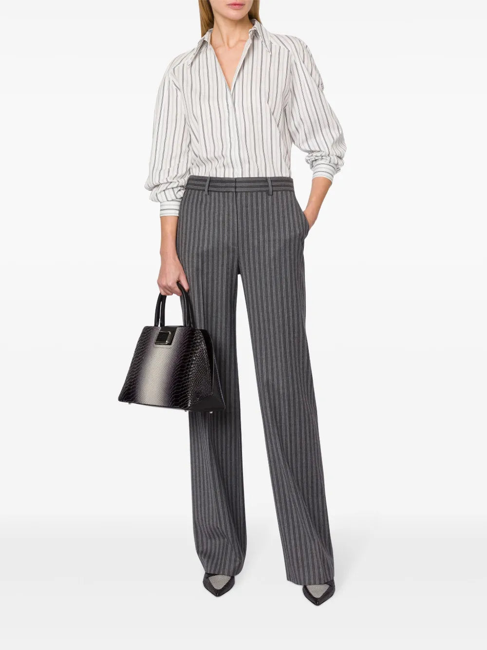 Long-Sleeved Striped Shirt