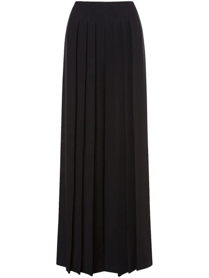 Pleated Wide-Leg Trousers