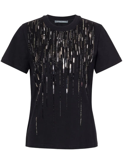 Bead-Embellished T-Shirt