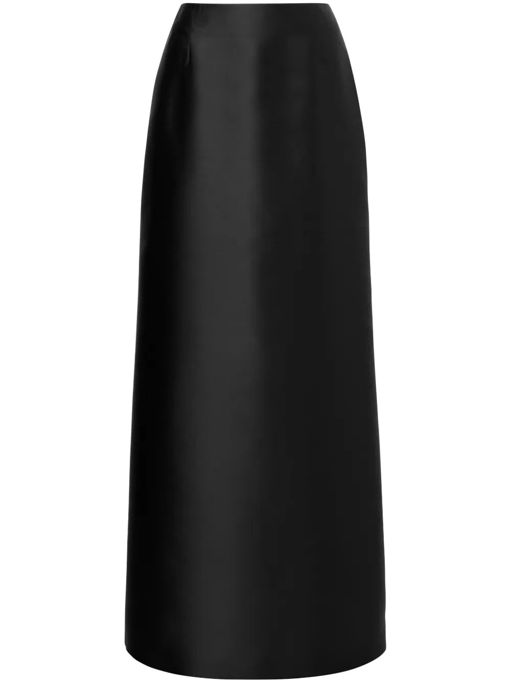 A-Line Satin Midi Skirt