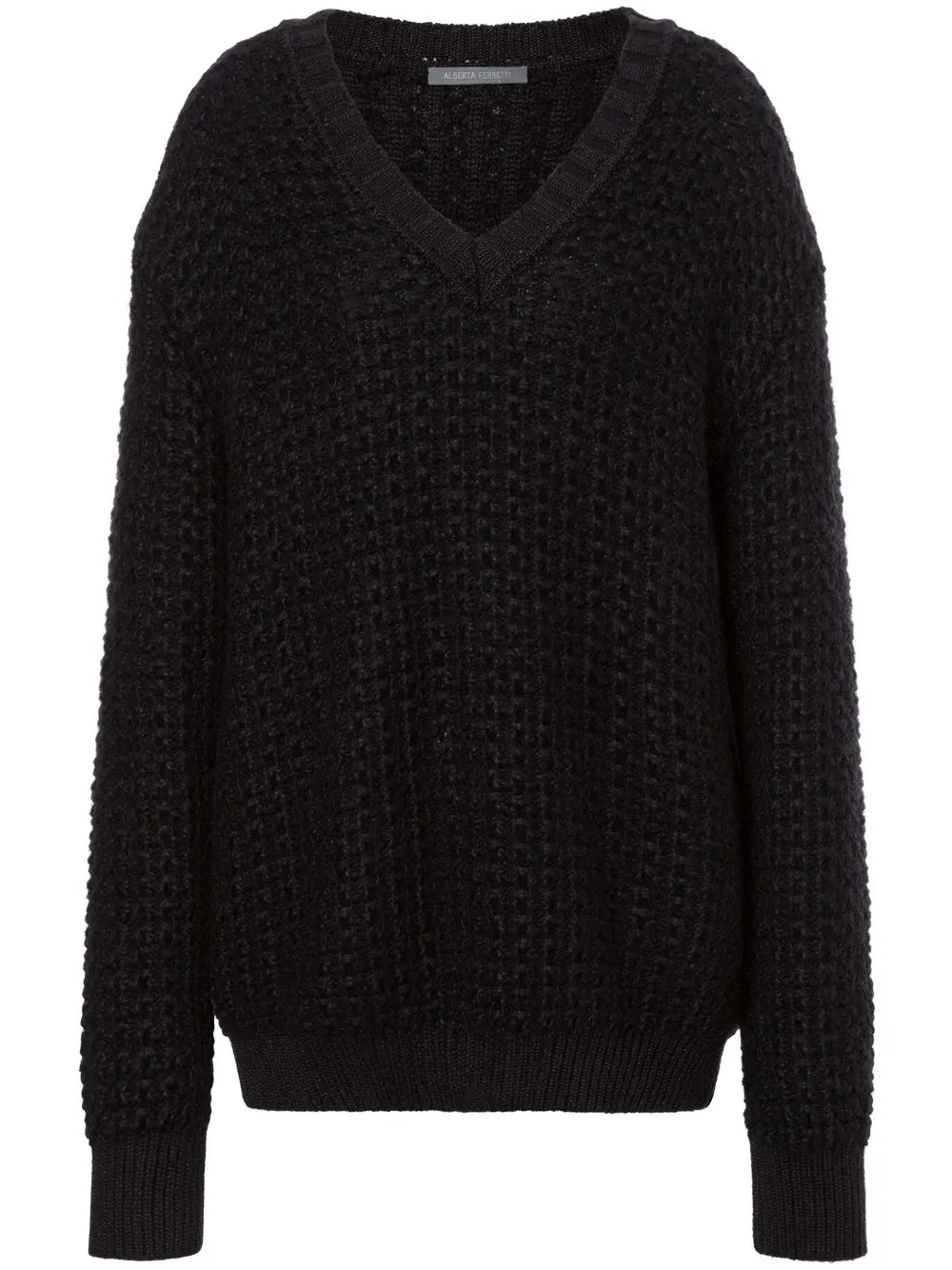 Chunky-Knit V-Neck Jumper