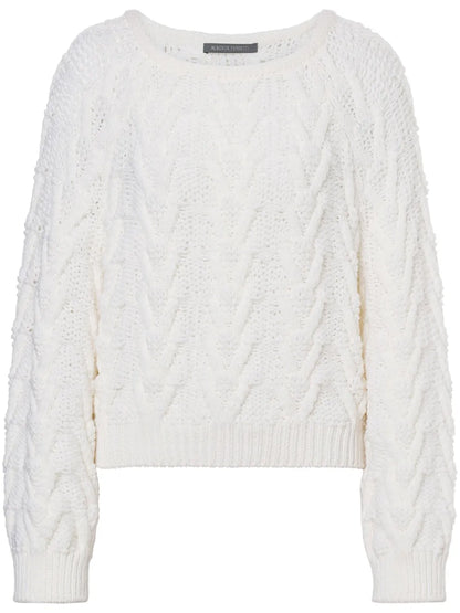 Cable-Knit Virgin Wool Jumper