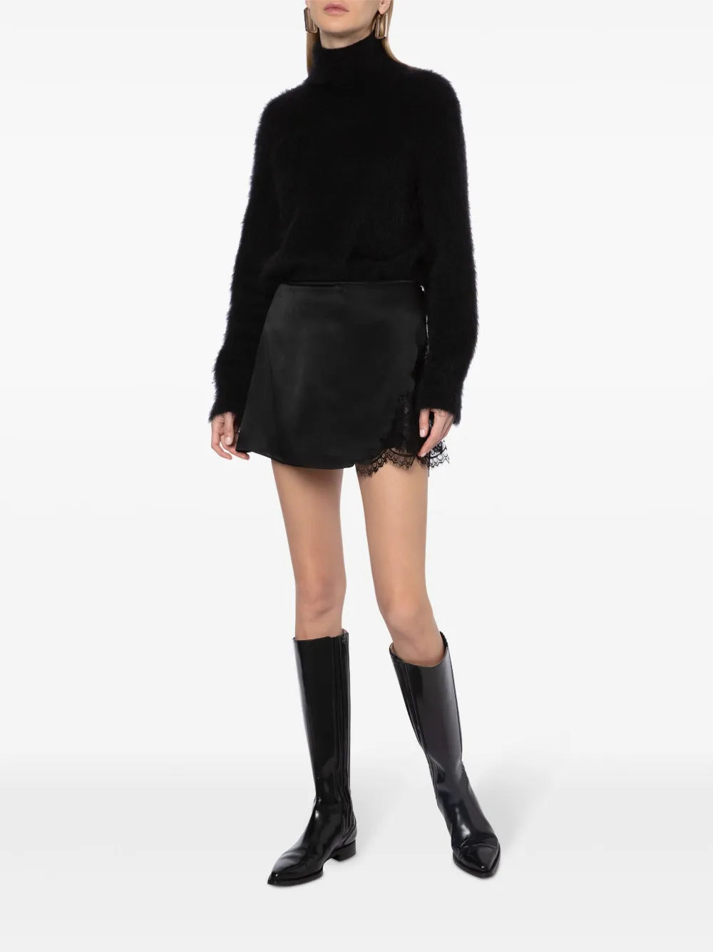 Roll-Neck Brushed Jumper