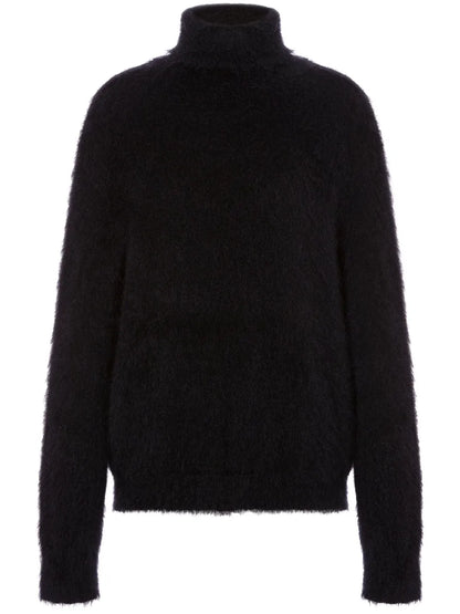 Roll-Neck Brushed Jumper