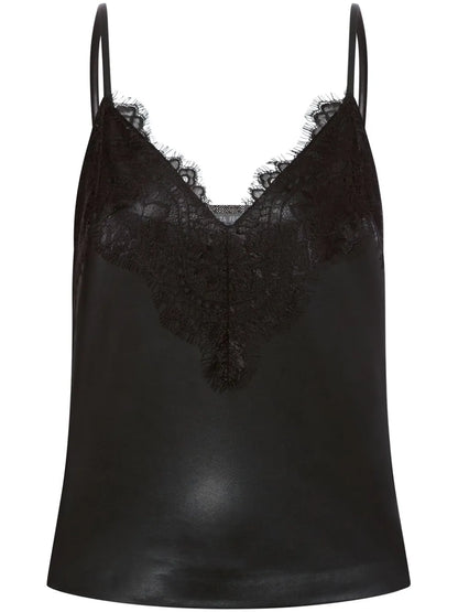 Lace-Detail Panelled Top