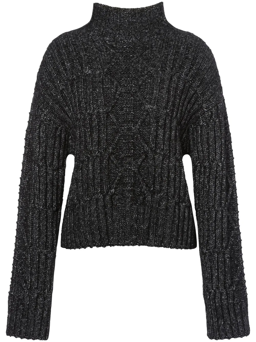 High-Neck Chunky-Knit Jumper