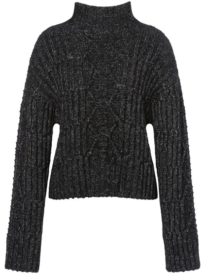 High-Neck Chunky-Knit Jumper