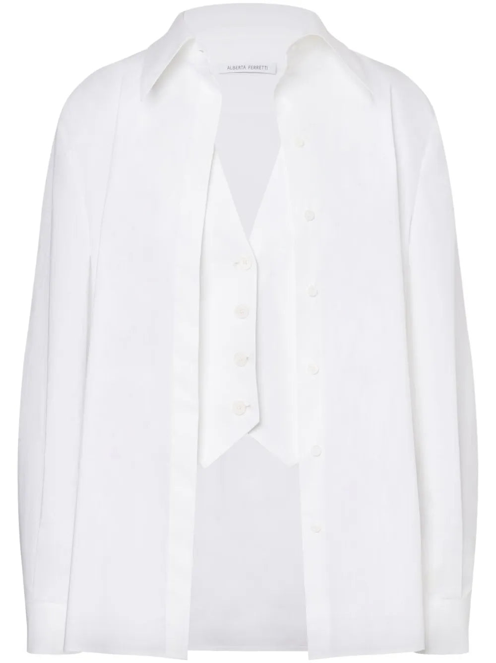 Layered Poplin Shirt