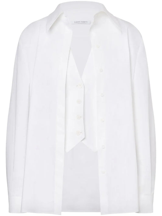 Layered Poplin Shirt